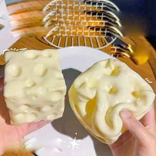 Big Cheese Squishy ของเล่น Super Soft Creamy TPR บีบ Fidget ของเล่นช้า Rebound ความเครียดบรรเทา Decompression ของเล่นสําหรับเด็กผู้ใหญ่ของขวัญ