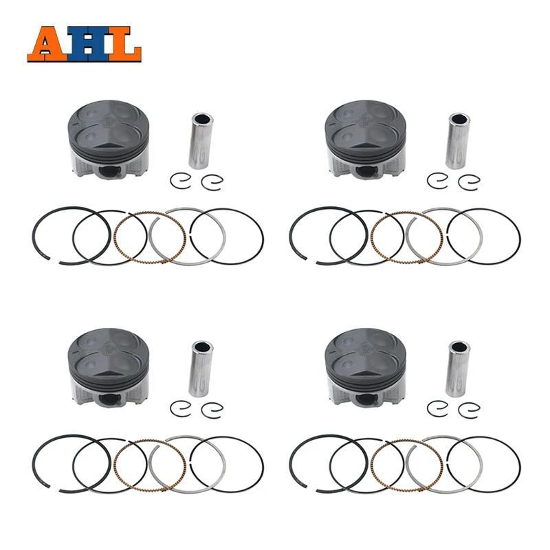 AH4 Sets Motorcycle STD ~ +100 Bore Size 56mm ~ 57mm Piston Kit & Rings For YAMAHA FZR400RR SP 3TJ F