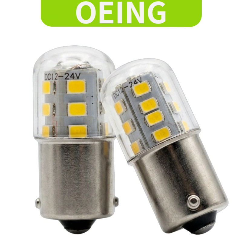 OEING หลอดไฟ LED BA15D BA15S 3W คุณภาพสูง 12V-24V แสงสีขาว 3000K แสงอบอุ่น 6000K