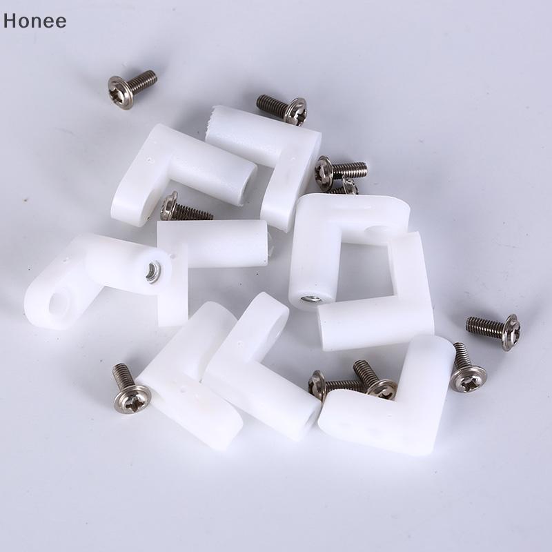 [Honee] เท้ายึด pcb พลาสติกคงที่ 10 ชิ้น 20 มม. เท้าประเภท L พร้อมสกรู Nice