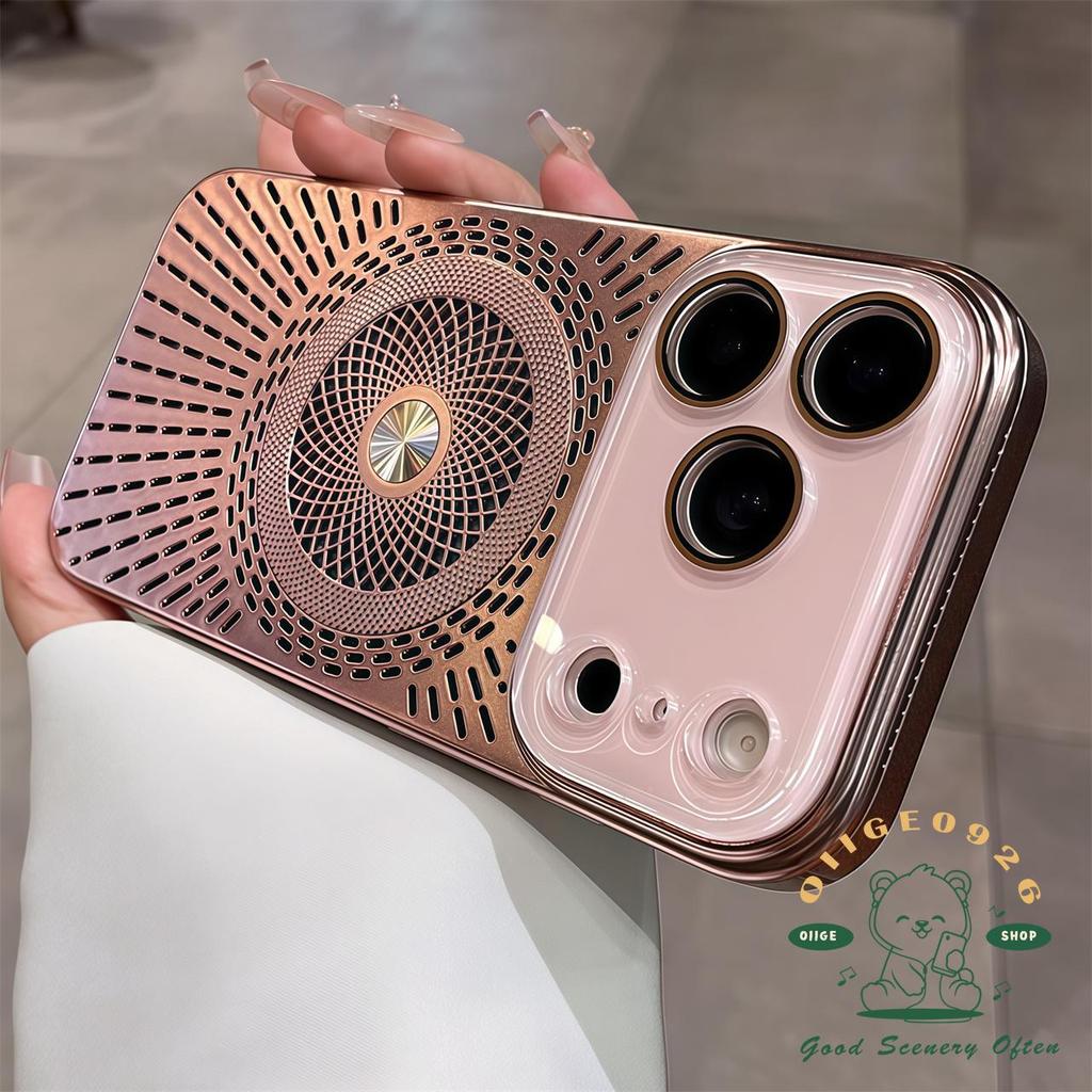 ชุบบางเฉียบกระจายความร้อนแม่เหล็กดูด เคสโทรศัพท์ ไอโฟน17 มือโปร สูงสุด 16 15 14 13 ปลอกสําหรับเคส ไอโฟน ซิลิโคนเปลือกนิ่ม ทีพียู กันกร