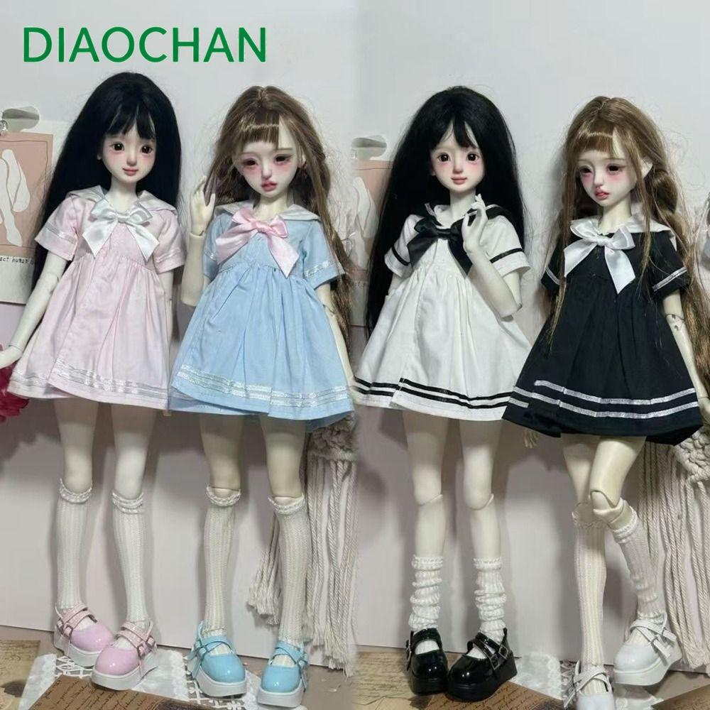 DICHATH ชุดลําลองหรูหรา, แฟชั่นมินิตุ๊กตาชุดกะลาสี, Handmake อุปกรณ์ DIY ตุ๊กตาชุดวิทยาลัยสําหรับ 1/4 1/6 BJD 30/45 ซม.ตุ๊กตา
