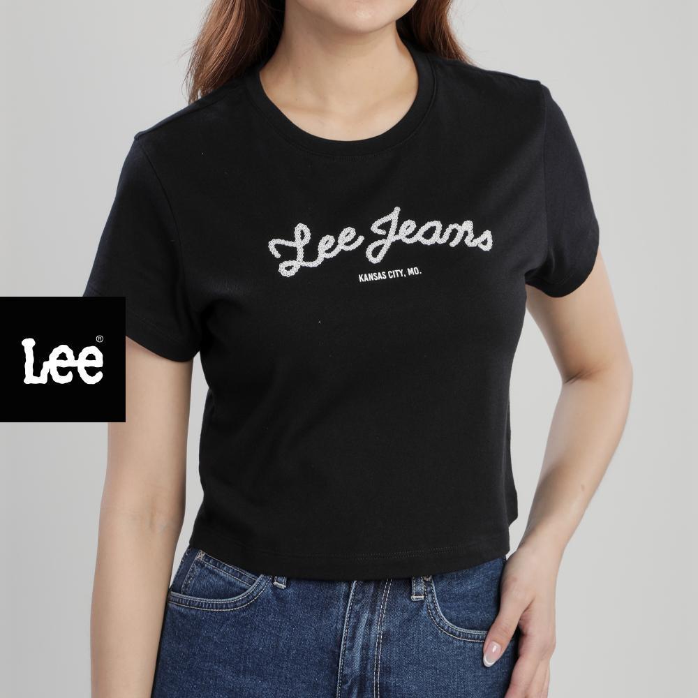 LEE เสื้อยืดแขนสั้นผู้หญิง รุ่น LE S126WTSSF01  สีดำ