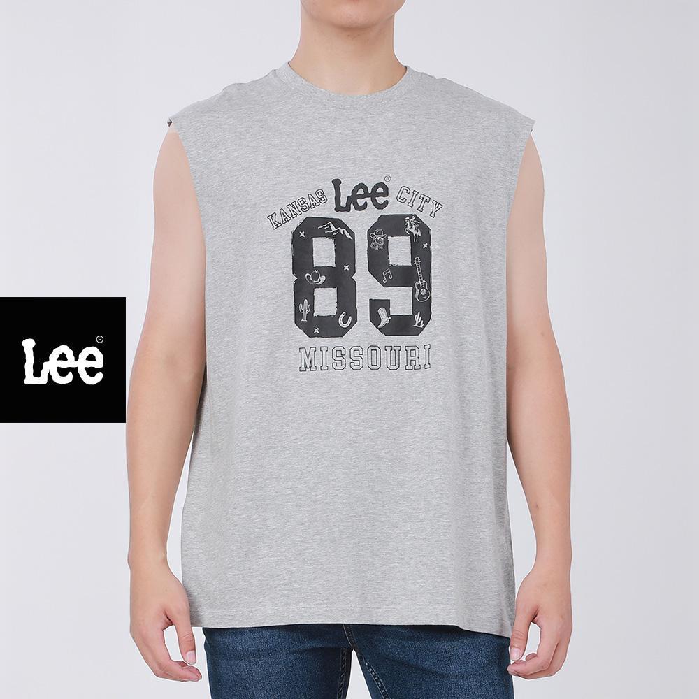 LEE เสื้อยืดแขนกุดผู้ชาย รุ่น LE S126MTANF03 สีเทา