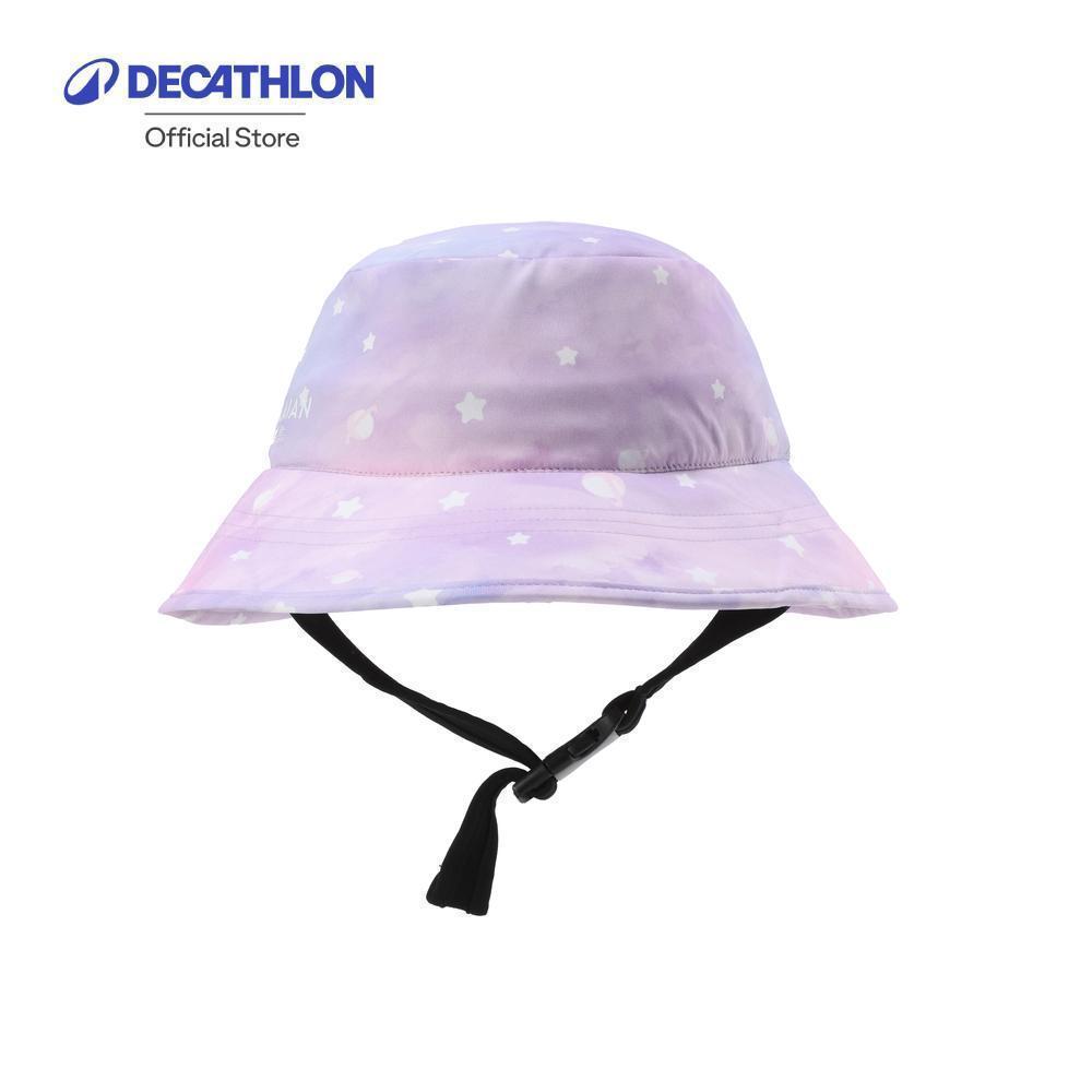 Decathlon Surfing Junior Hat Star Cloud หมวกโต้คลื่นสำหรับนักโต้คลื่นเด็ก (ลายดวงดาวและก้อนเมฆ) - Pink