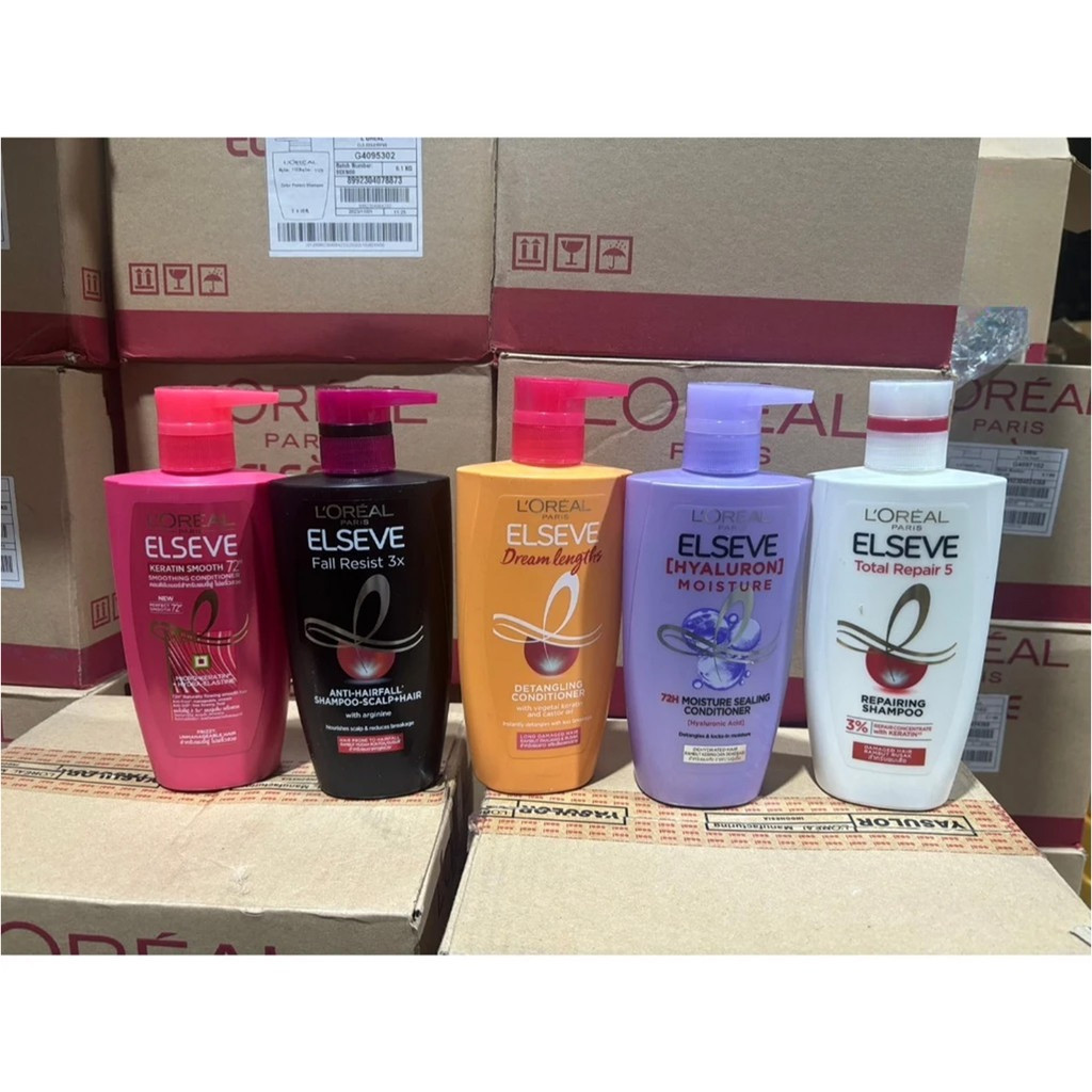 L'Oreal ELSEVE ลอรีอัล แชมพู/ครีมนวดผม L'Oréal แชมพู ขนาด 400-410ml.