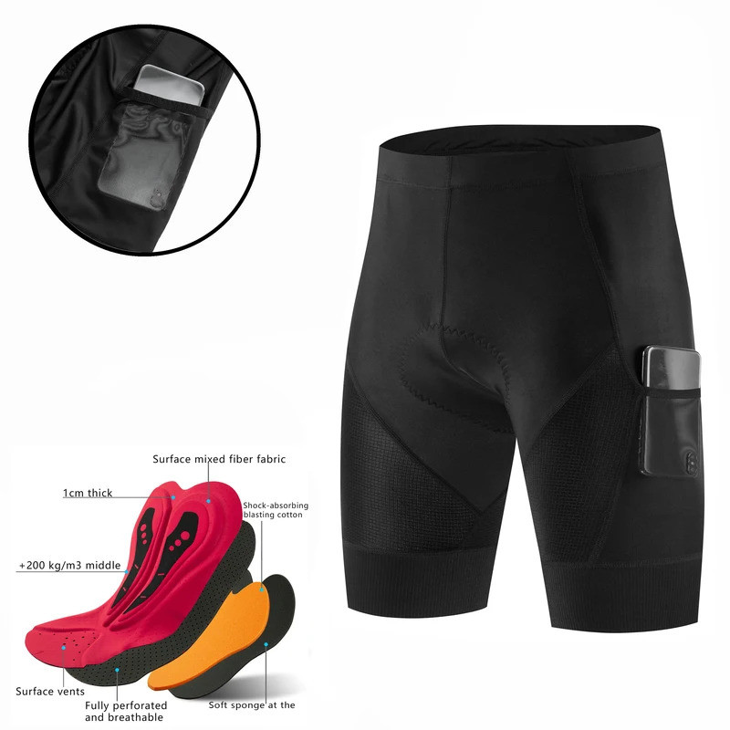 Fualrny กางเกงขี่จักรยานฤดูร้อนบุรุษกางเกงขาสั้นจักรยาน MTB กันกระแทก 5D เจล Pad ขี่จักรยาน Bib Tights Breathable Road Racing สั้น