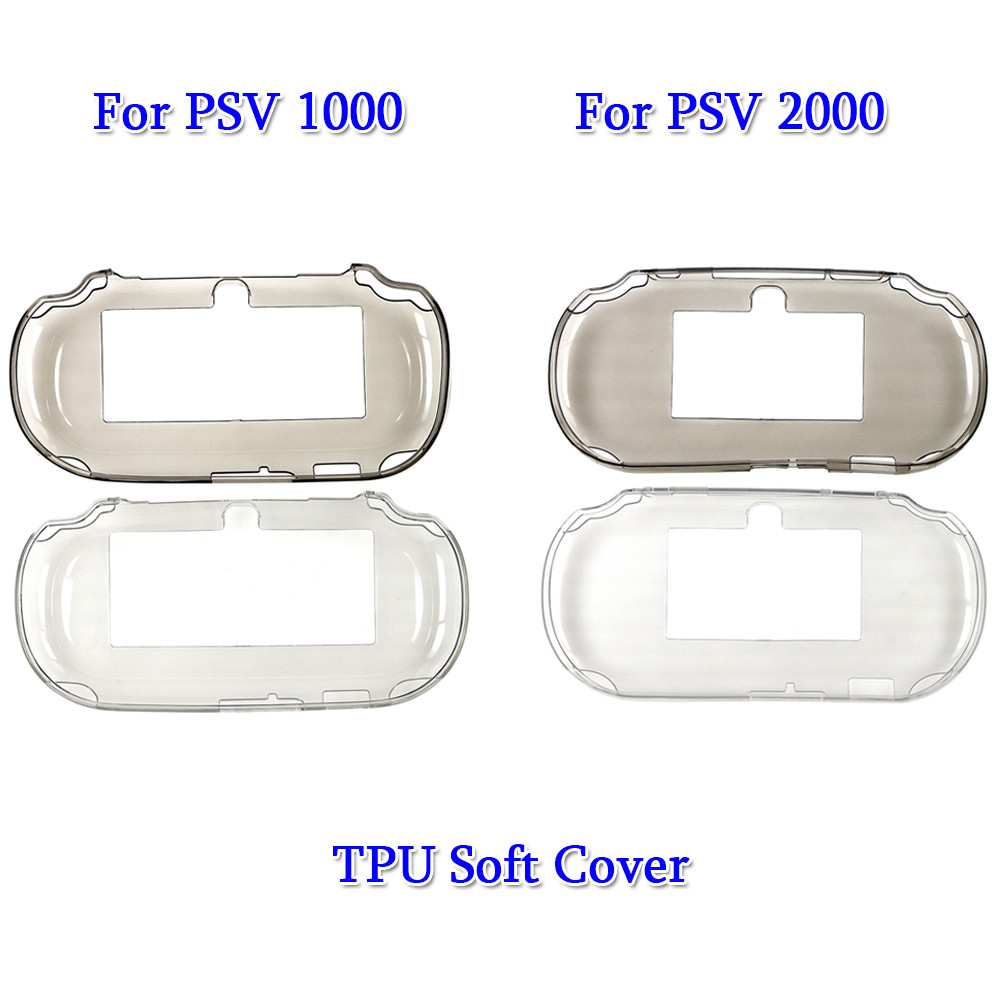 1PCS โปร่งใสป้องกัน TPU สําหรับ PS Vita PSV 1000 2000 PSV1000 PSV2000 นุ่มเกมคอนโซล