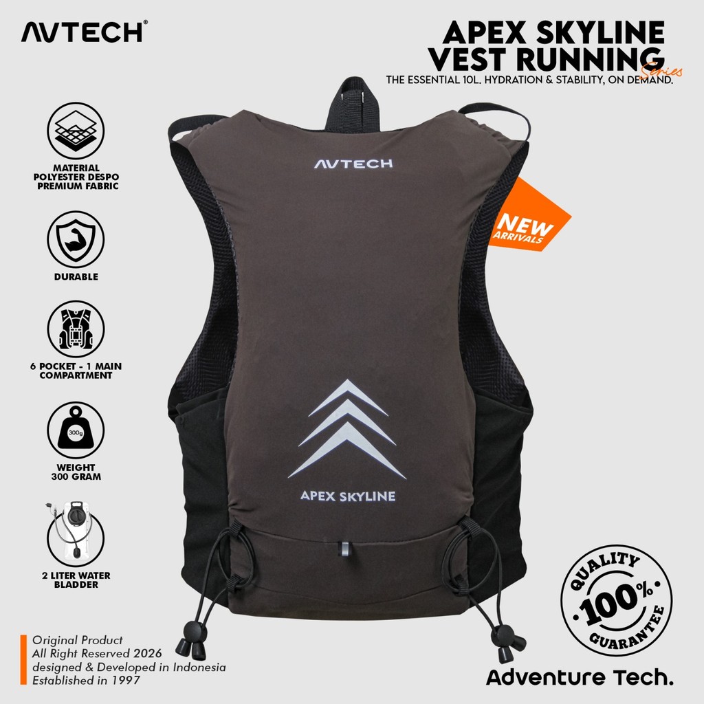 AVTECH - Vest Running Hydropack Vest Ultralight Running Bike Bag - APEX SKYLINE