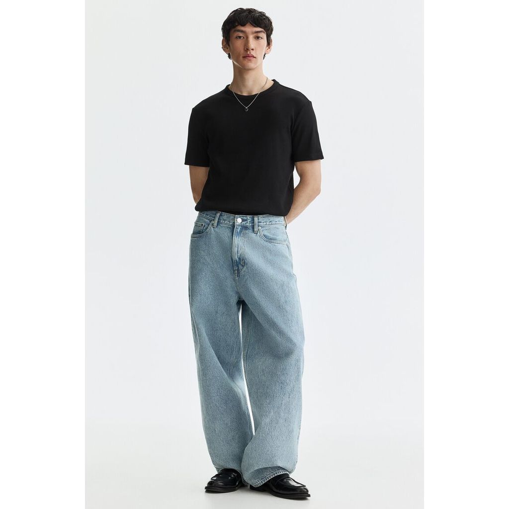 H&M تيشيرت رجالي مضلع Slim — صورة 6