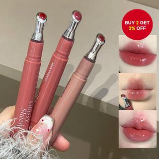  PINKYFOCUS Icy Lip Gloss - Long-Lasting Moisture, Non-Sticky, Fade-Resistant, Watery Shine for Fuller Lips