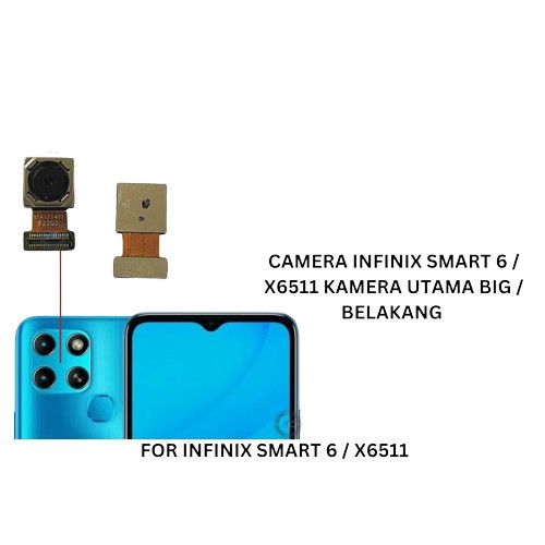กล้องหลัง Infinix Smart 6 HD X6512 / Smart 6 NFC X6511 / กล้องโทรศัพท์มือ