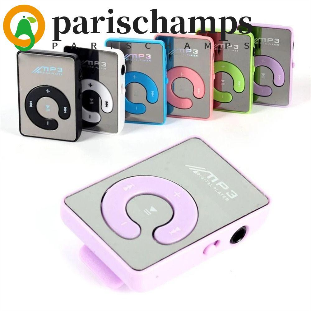 PARISCHAMPS Clip MP3 TF Card Student Sport Speaker Walkman Mini Mirror Clip เครื่องเล่นเพลง