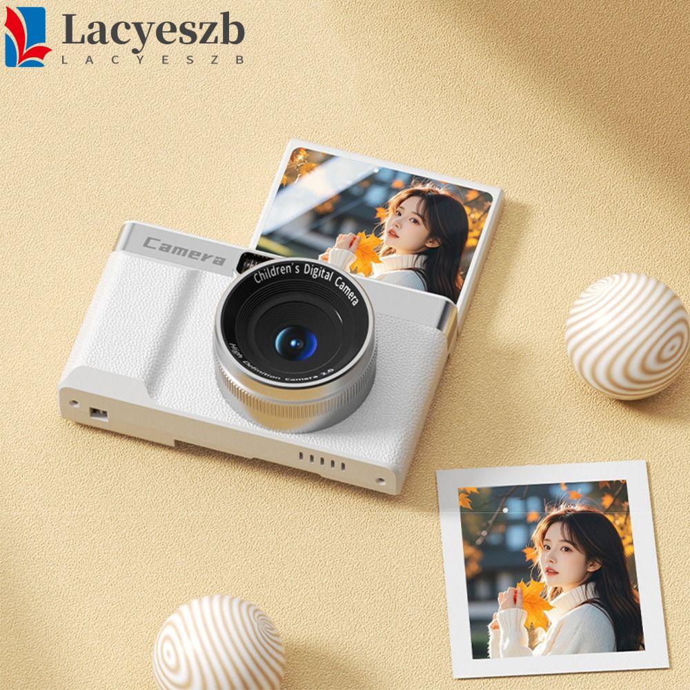 LACYESZB กล้องดิจิตอล 1080P HD, หน้าจอ 2.4 8x ซูมกล้องวิดีโอการถ่ายภาพ, ไฟแฟลชแบบพกพา Anti-Shake 180