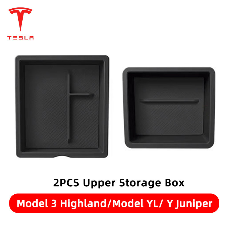 🚚จัดส่งจากไทย🚚 กล่องเก็บของคอนโซลกลาง Tesla Model 3 Highland/New Y Juniper/Model YL ถาดจัดระเบียบในรถ วางของใช้ง่าย