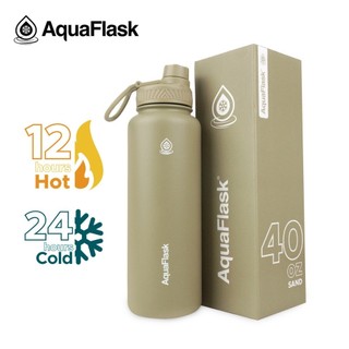 Aquaflask Wide Mouth with Spout Lid Vacuum Insulated StainlessSteel Drinking Water Aqua Flask 3