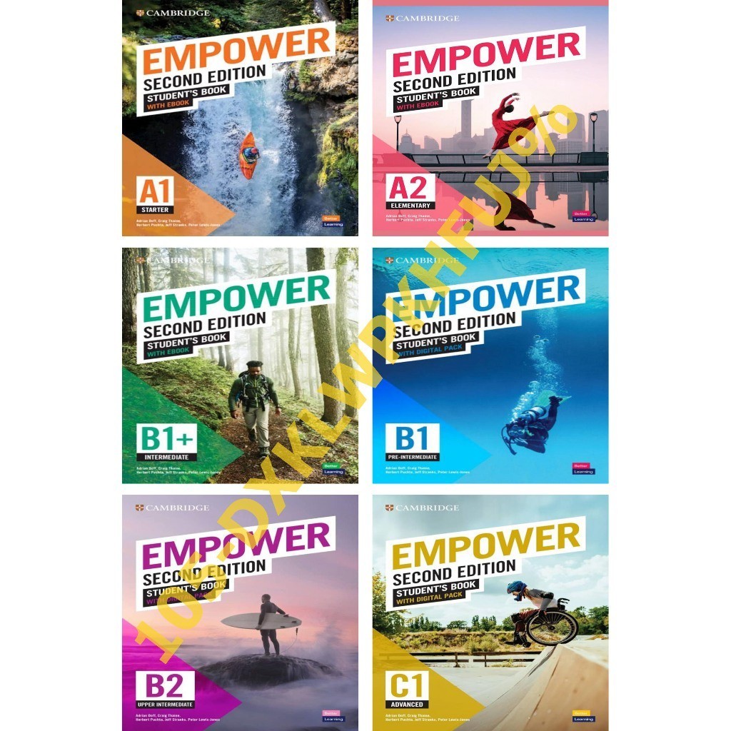 Second Edition / Empower Student Book A1 Starter - A2 Elementary - B1+ Intermediate - B1 Pre-intermediate - B2 Upmediate - C1 Advanced - Full Color