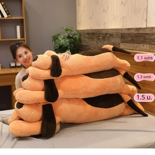 หมอนนุ่มๆ หมอนรูปสุนัขน่ารัก หมอนนุ่มพิเศษ หมอนรองคอรูปสุนัข กอดสบาย หมอนข้างน้องหมา ขนาดประมาณ 60 ซม