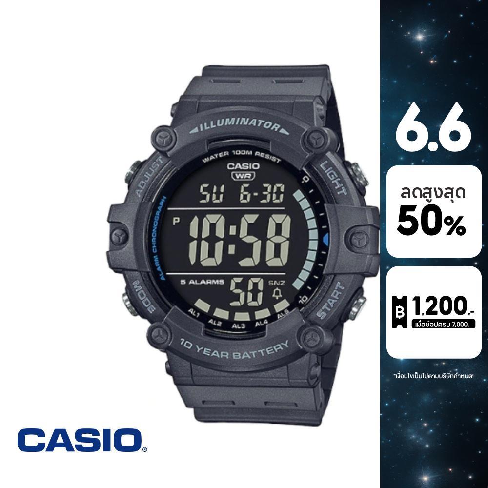 CASIO นาฬิกาข้อมือ CASIO รุ่น AE-1500WH-8BVDF วัสดุเรซิ่น สีเทา