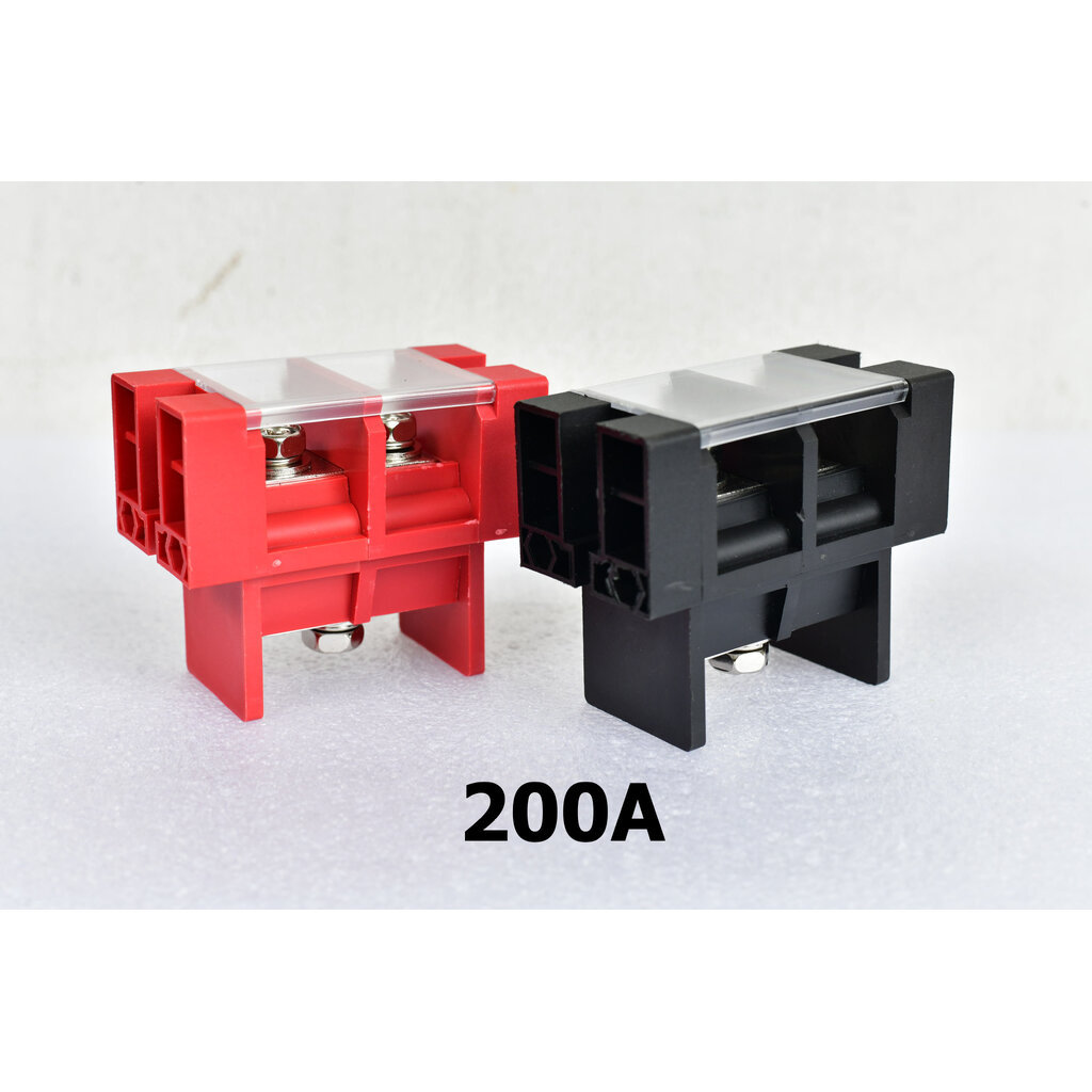ขั้วแบตทรงเหลี่ยม 1ออก2 สำหรับแบตลิเที่ยมแพ๊ค อย่างดี Connector Terminal รับกระแสสูง มีตัวเลือก 100A - 200A ราคาต่อ 1...