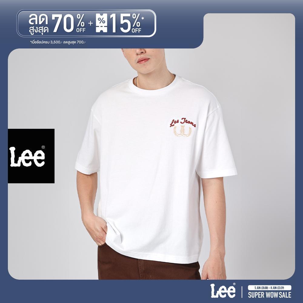 LEE เสื้อยืดแขนสั้นผู้ชาย คอลเลคชั่น Chinese New Year 2026 ทรง Loose รุ่น LE S126MTSSN01 สีขาว