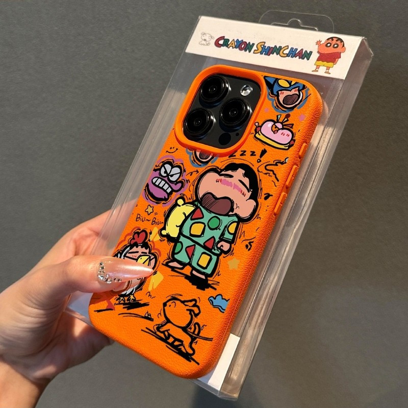 Graffiti Shin-Chan รูปแบบเหมาะสําหรับ iPhone XR 16 Pro รูปที่ 8