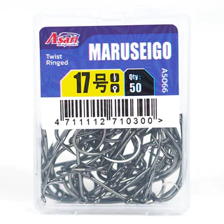 ตัวเบ็ดกล่อง Asari Maruseigo Ringed PVC Box Hook คมจัด แข็งจัด