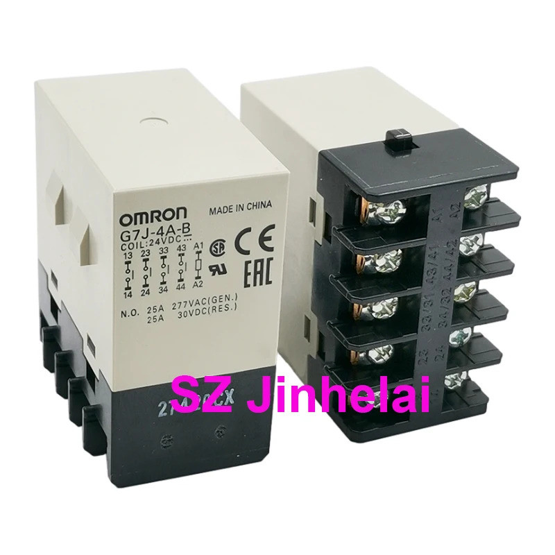 1pcs G7J-4A-B G7J-2A2B-B G7J-3A1B-B รีเลย์ไฟฟ้าแท้ 200-240VAC 24VDC รีเลย์