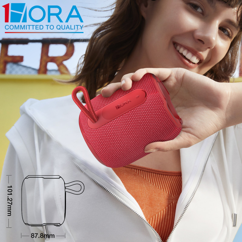 1HORA BOC243 ลําโพงไร้สายลําโพงบลูทูธกลางแจ้ง Hi-Fi สเตอริโอไมโครโฟนในตัวรองรับ TWS Dual จับคู่ 1500
