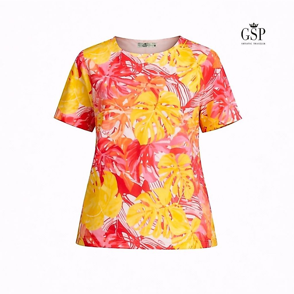 GSP Woman's Blouse เสื้อผู้หญิงแขนสั้น สีแดง PCDSDE