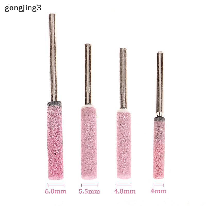 Gongjing3 10 ชิ้น Chainsaw Sharpener บดหินแฟ้ม 4/4.8/5.5/6 มิลลิเมตรเลื่อยโซ่ Sharpening ชุดสําหรับขัดโลหะ Chainsaw Sharpener หิน th