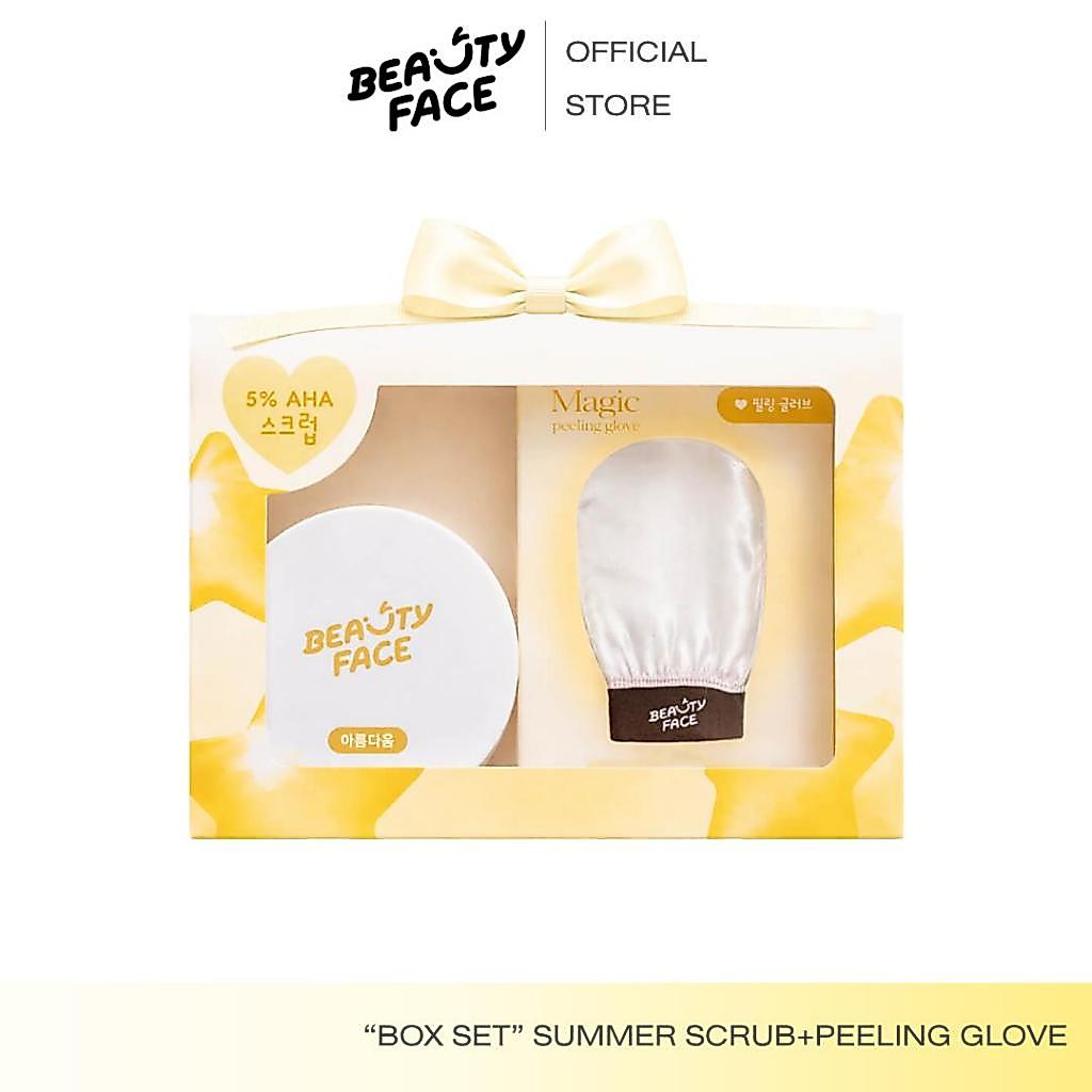 Summer Scrub Good Bye Bumpy Skin Body Scrub & Magic Peeling Glove สครับผิวกาย AHA 5% ผิวใส เรียบเนียน พร้อมถุงมือขัดผิว