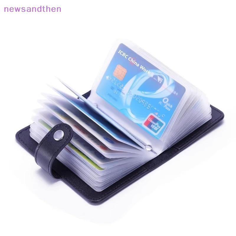 ใหม่ Anti-theft ID ผู้ถือบัตรเครดิตแฟชั่นผู้หญิง 26 การ์ด Slim PU หนัง Poet กระเป๋ากระเป๋าสตางค์ก...