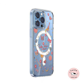 เคสใสแม่เหล็ก เซเลอร์มูน กันกระแทก หลากสี สไตล์ฮิต สำหรับiPhone 13 17 11 AIR 16 15 12 14 Pro Max XR 16 15 7 8 Plus XS SE