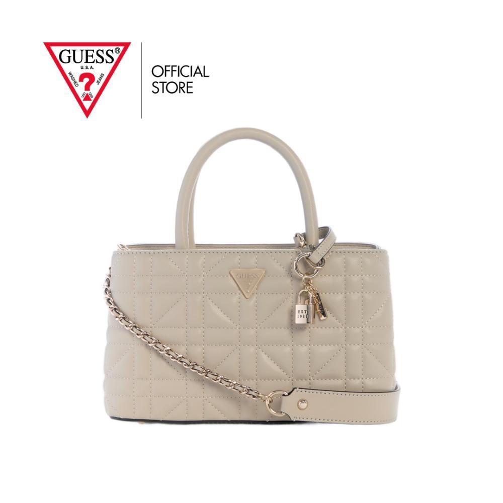 กระเป๋า Guess รุ่น QG962506 EDITA ELITE SATCHEL สีครีม