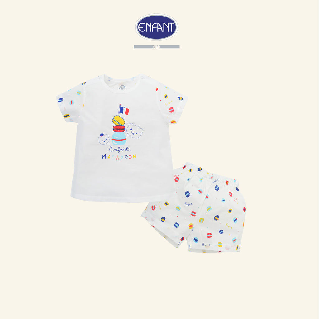 ENFANT ชุดเสื้อแขนสั้น+กางเกงขาสั้น สำหรับ 3 เดือน - 2 ขวบ ED1DP9