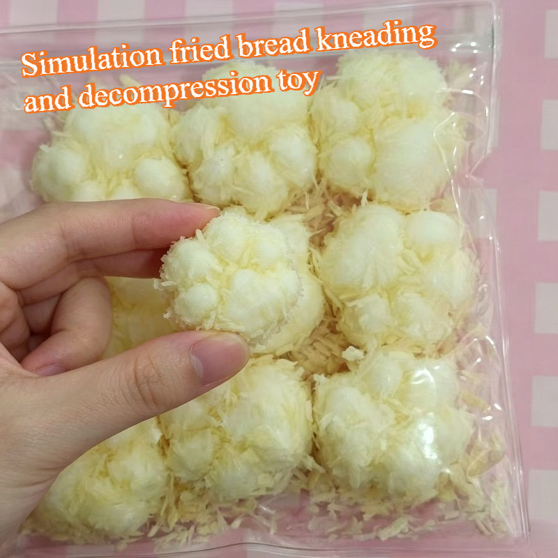 มะพร้าวปุย Shred Covered Covered 9 Cat Paws ของเล่นบีบเดสก์ท็อป Calming เครื่องประดับ