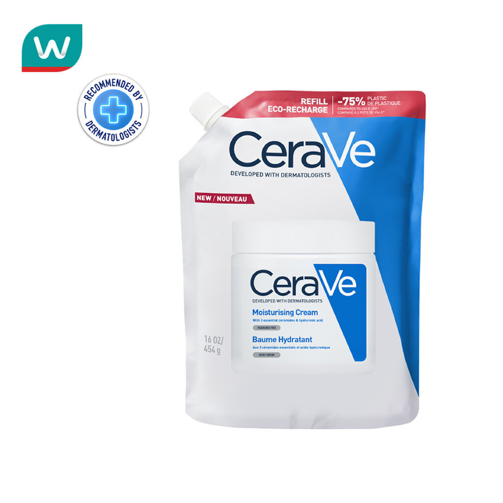 Cerave เซราวี มอยซ์เจอไรซิ่ง ครีม ฉบับรีฟีล ถุงเติม 454 มล.