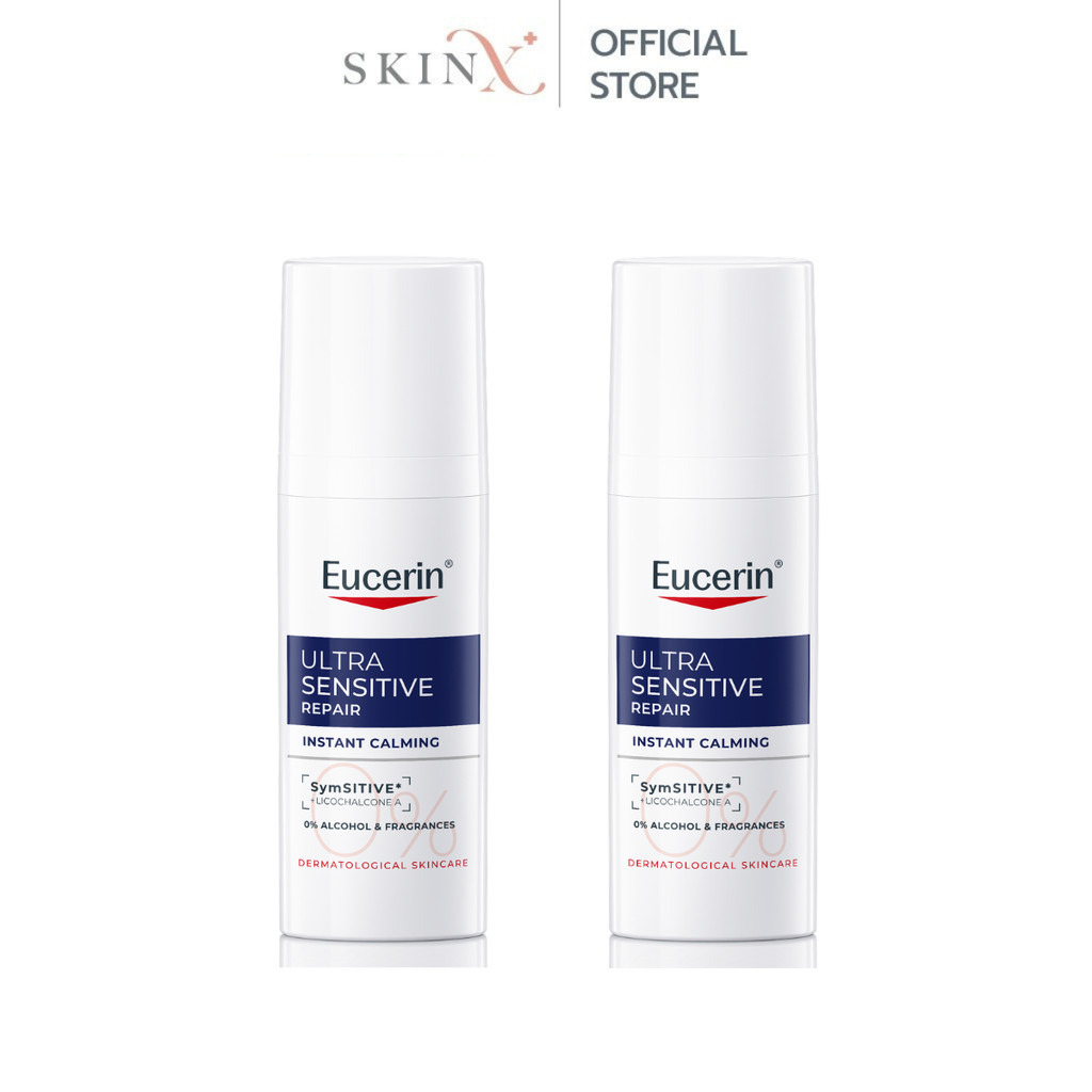 [แพ็กคู่สุดคุ้ม] Eucerin Ultra Sensitive Repair Instant Calming  # 50 ml