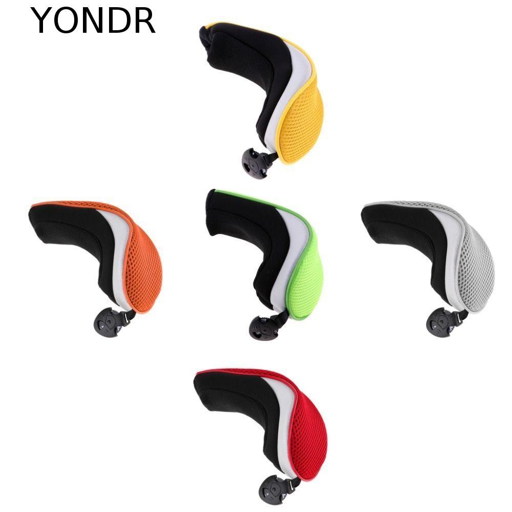 YONDR Golf Club Headcover Golf Headcover เปลี่ยนทนทาน 1 ชิ้น Hybrid สีวัสดุโพลีเอสเตอร์ตาข่ายเปลี่ยนจํานวนปรับจํานวนแท็ก Golf Head Protector