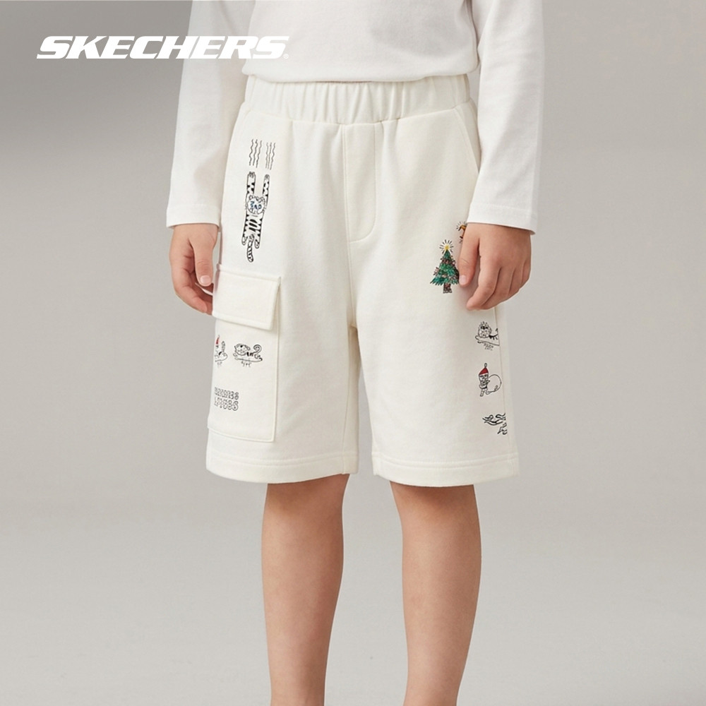 Skechers สเก็ตเชอร์ส กางเกงขาสั้นยูนิเซ็กส์ Unisex Apo Collection Shorts Apparel - SL125U568-SW