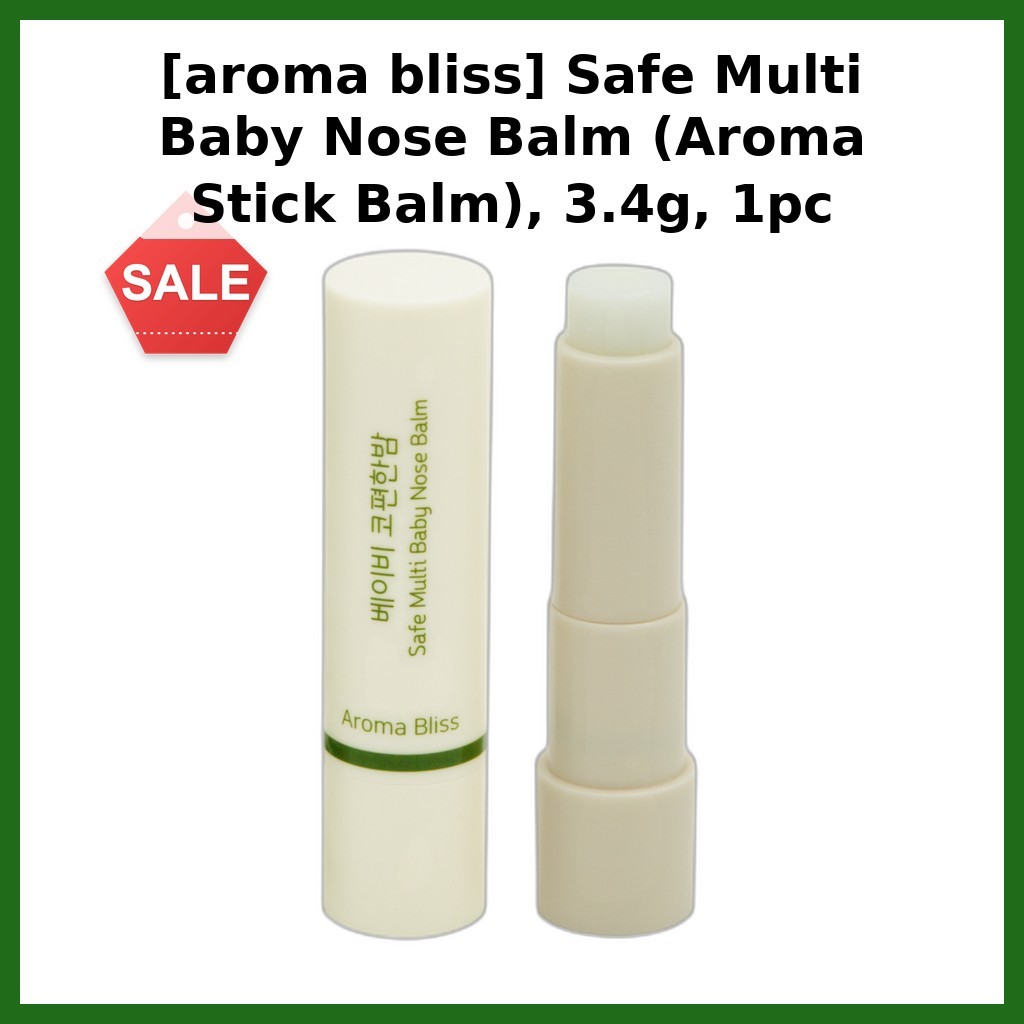 [aroma bliss] Safe Multi Baby Nose Balm (Aroma Stick Balm), 3.4g, 1 ชิ้น / เกาหลี Baby Balm by shmam