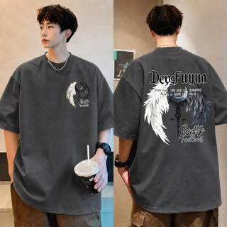 UT shop เสื้อยืด oversize ผ้าCotton 100% เสื้อแฟชั่น "DONFS " สบายและนุ่ม แขนสั้น ฤดูร้อน สไตล์เกาหลี