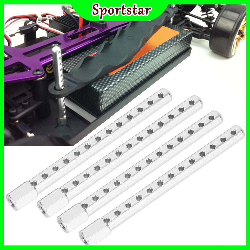 sportsstar.th Snnozy 4 ชิ้นอลูมิเนียมอัลลอยด์ RC Car Shell คอลัมน์อุปกรณ์เสริมอะไหล่สำหรับ HSP 1/10 