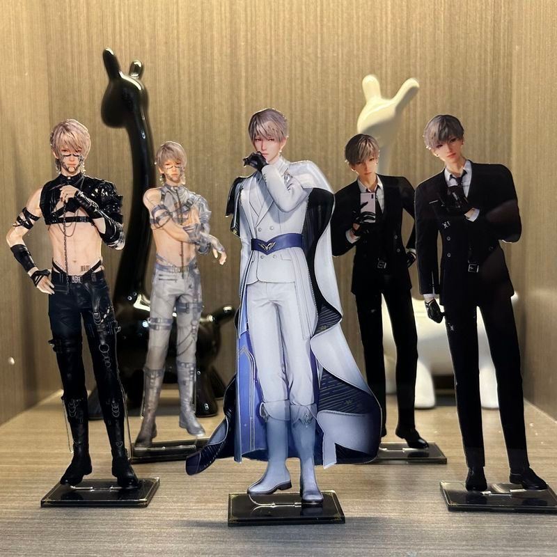 Love and Deepspace Xavier อะคริลิคไร้ขอบรูปพัดลม Standee15CM , น่ารัก Kawaii Aesthetic Multiple Set 