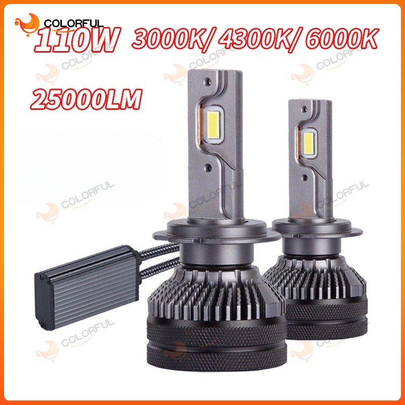 K5C 110W H7 H4 หลอดไฟ Led ไฟหน้ารถยนต์ H11 Hb3 9005 Hb4 9006 9012 D2H D2S D2R D4S D4R Canbus 2ชิ้น