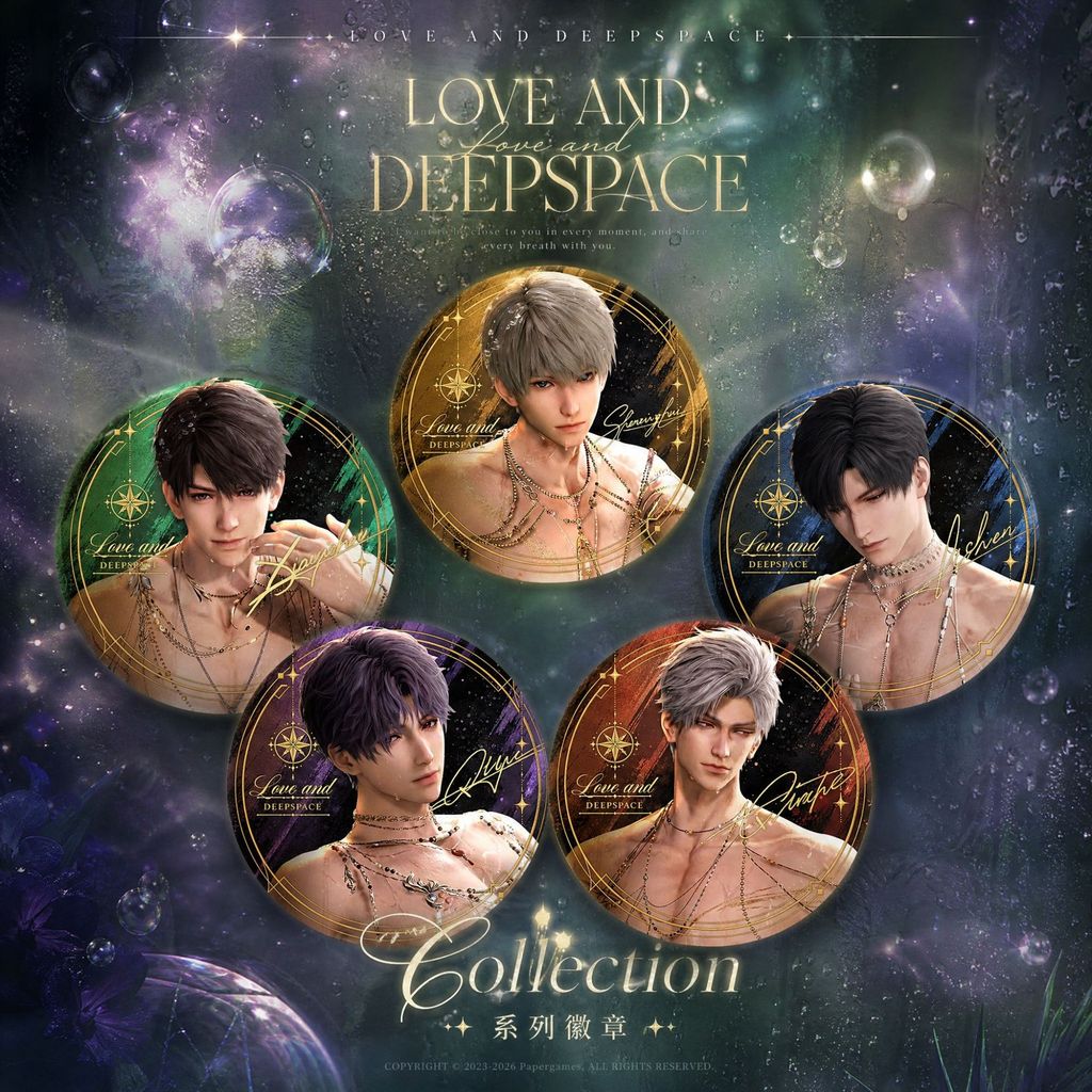 Love and Deepspace Nether Yearning Series Badge โพลารอยด์ Photocard Zayne สาย Sylus Tinplate เข็มกลัด