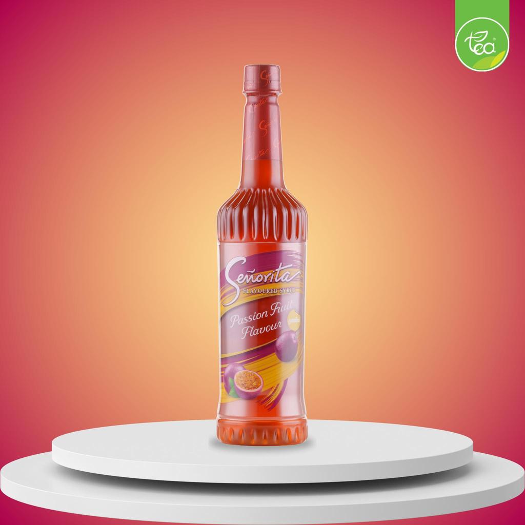 ไซรัปซินญอริต้า ไซรัปเสาวรส Senorita Syrup น้ำเสาวรส Passion Fruit Syrup น้ำเชื่อมผลไม้เข้มข้น ขนาด 