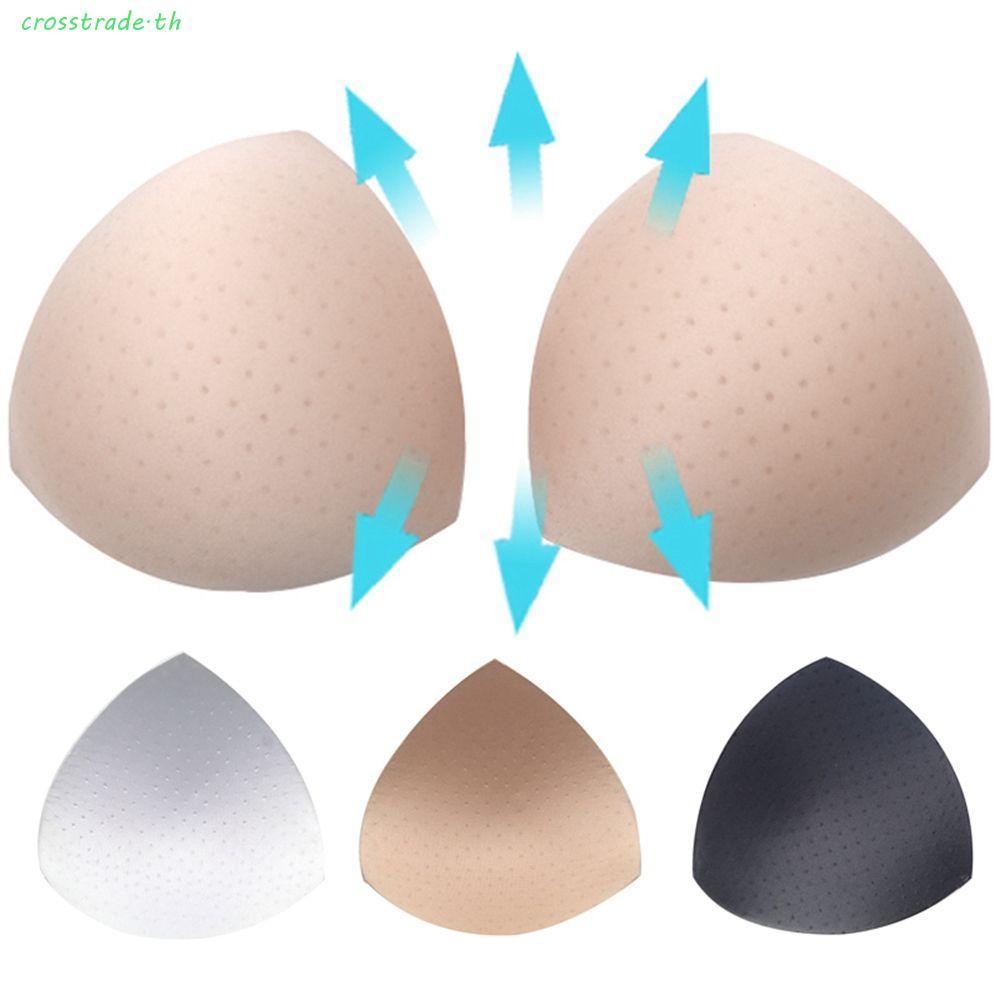 CROSSTRADE ฟองน้ํา Bra Pads สามเหลี่ยม Lift Up Bra Enhancer แทรกถ้วย Breathable Bra Pads แทรกหน้าอก