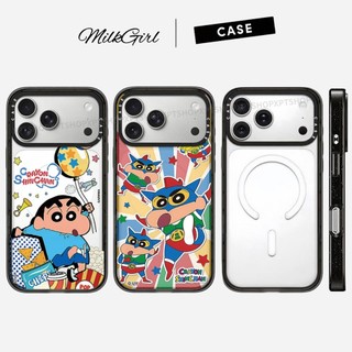 Magnetic Rainbow Superman อะคริลิคเคสโทรศัพท์สําหรับ iPhone 17 Pro Max 17 Air 16 Plus 15 14 13 12 กันกระแทกป้องกันปลอก